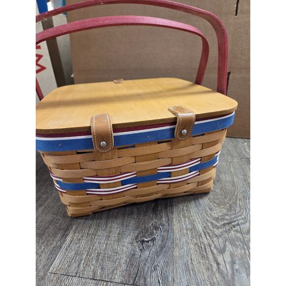 Longaberger American Celebrations Picnic Basket Protector Lid Riser 2011 - Picture 7 of 8